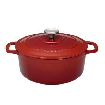 Cocotte en fonte ronde CHASSEUR 18 cm  rouge rubis