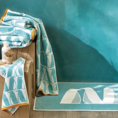 Serviette de toilette Banquise SCION LIVING, Turquoise