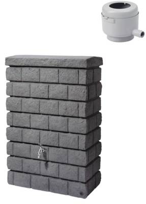 Kit cuve murale ROCKY JUNIOR 300 litres coloris Gris Granit