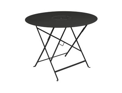 Table pliante ronde FERMOB FLOREAL  Ø 96 cm, avec trou parasol, coloris au
