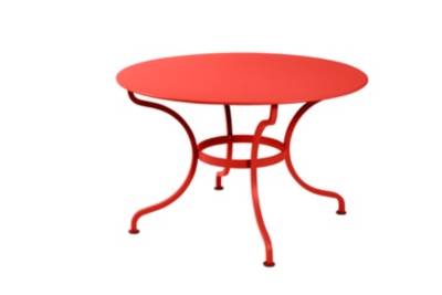 Table Romane FERMOB diamètre 117 cm  démontable, couleur au choix