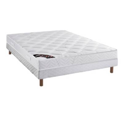 Matelas Roxane ferme DUNLOPILLO et  sommier tapissier CLASSIC