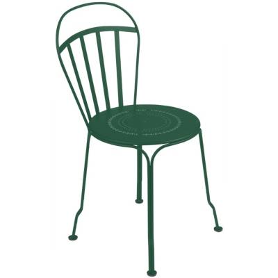 Lot De 4 Chaises De Jardin Empilables Bilbao - Métal Gris, Résistantes Aux Intempéries
