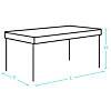 Table rectangulaire Flo
