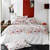 Taie d'oreiller percale Petite Folie rouge TRADILINGE