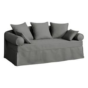 Canapé-lit gigogne tissu coton déhoussable Hermitage