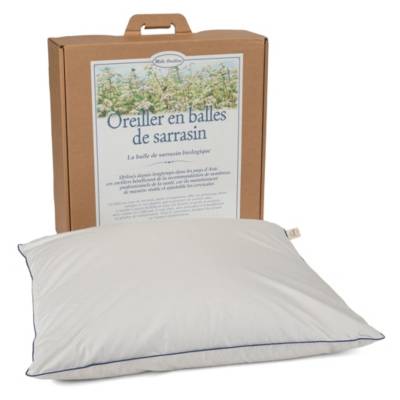 Gamme complète d'oreillers en sarrasin bio naturels
