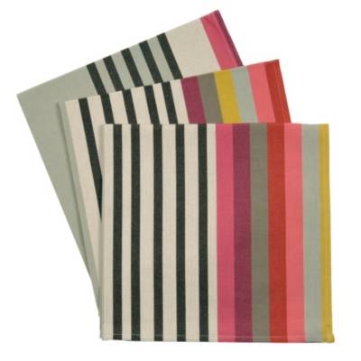 Lot de 10 serviettes de tables en coton rouge Linandelle - Mr Scandinave