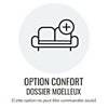 Option confort dossier moelleux pour angle/panoramique